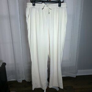 BOUTIQUE BRAND (No Tag) Super Soft Cream Corduroy Straight Leg Pull-On Pants XL